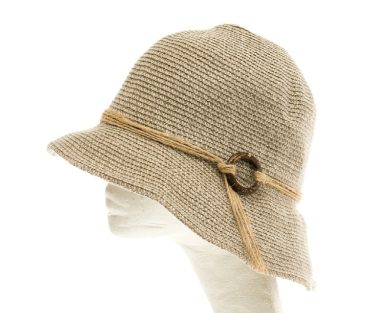 A497-HEMP BRAID CLOCHE