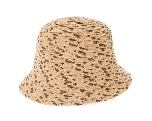 A503-RAFFIA STRAW BUCKET HAT