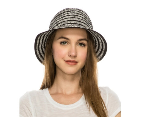 A515-STRIPED BUCKET HAT