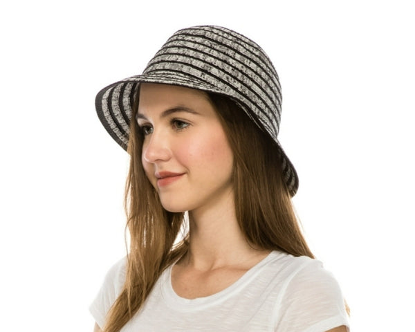 A515-STRIPED BUCKET HAT