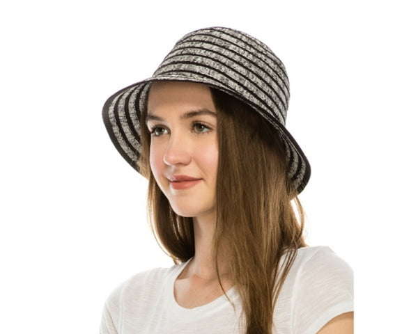 A515-STRIPED BUCKET HAT