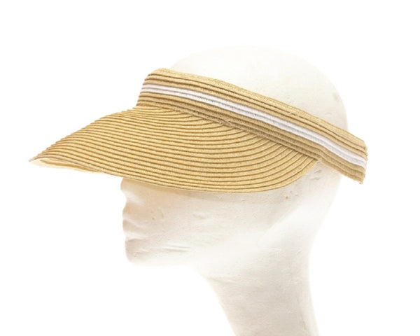 A531-COMFORT CLIP STRAW VISOR