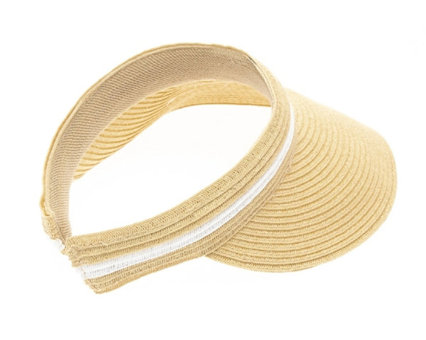 A531-COMFORT CLIP STRAW VISOR