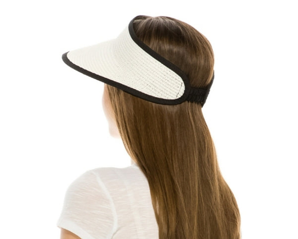 A534-LIGHTWEIGHT STRAW SUN VISOR