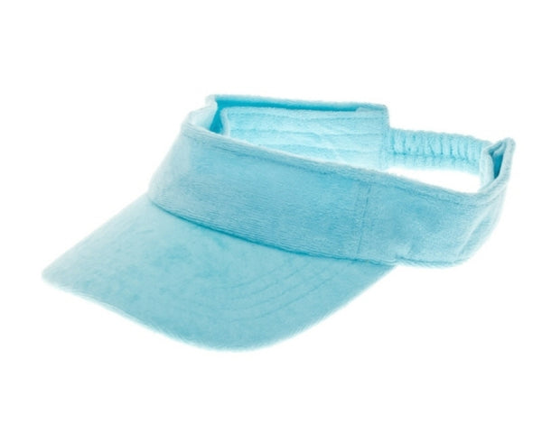 A535-COLOR POP TERRY CLOTH SUN VISOR