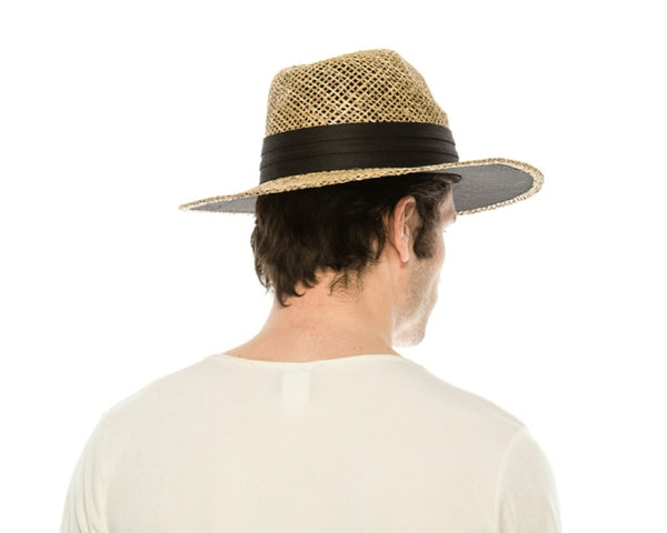 A557-MEN'S SEAGRASS STRAW PANAMA HAT