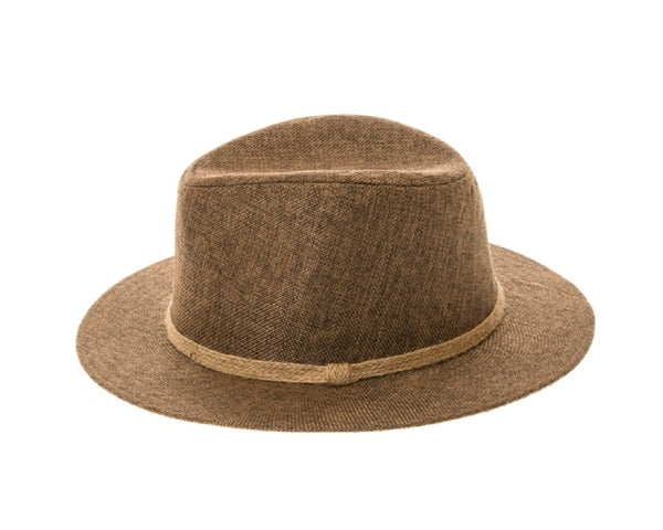 A575-LINEN PANAMA HAT W/ JUTE BAND