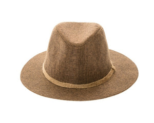 A575-LINEN PANAMA HAT W/ JUTE BAND