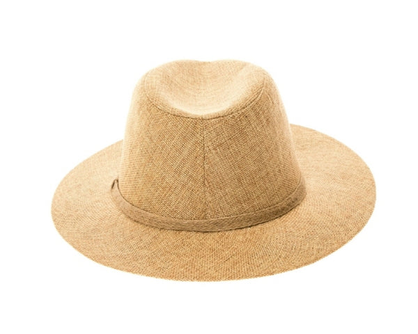 A575-LINEN PANAMA HAT W/ JUTE BAND