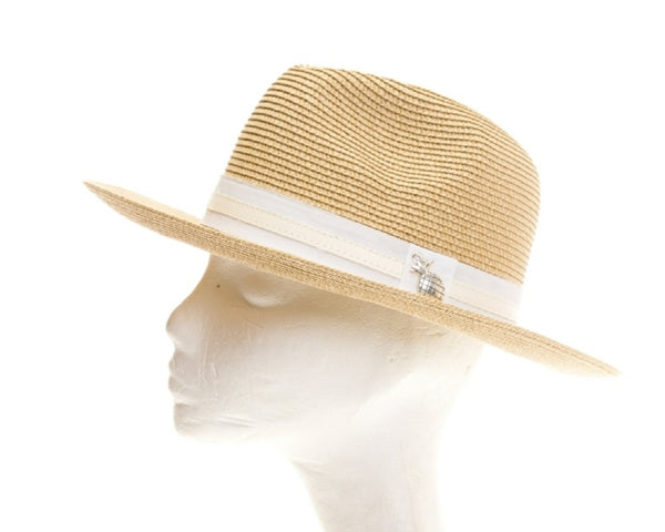 A576-STRAW PANAMA W/ ANCHOR PIN