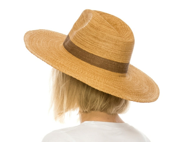 A577-TOYO STRAW WIDE BRIM PANAMA HAT