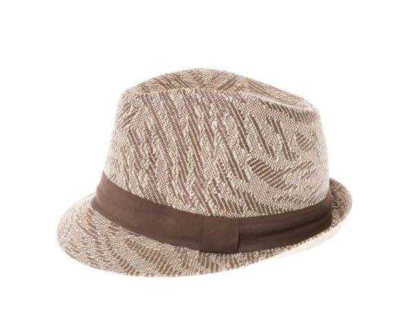 A580-ANIMAL STRIPES SUMMER FEDORA