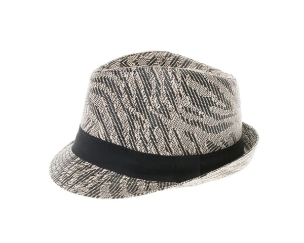 A580-ANIMAL STRIPES SUMMER FEDORA