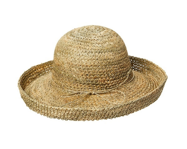 A650-SEAGRASS CROCHET TURN-UP HAT