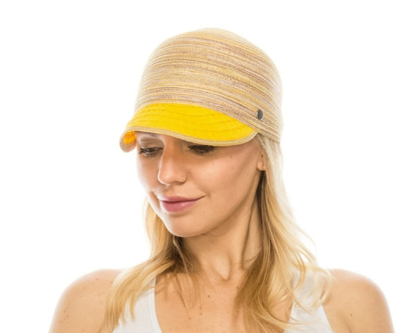 A682-STRAW + RIBBON CAP