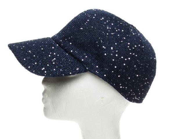 A690-SEQUIN MESH BASEBALL CAP