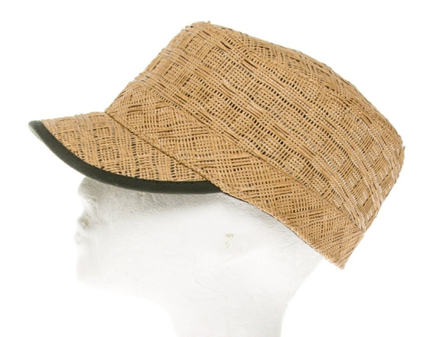 A692-PATTERN STRAW CADET CAP