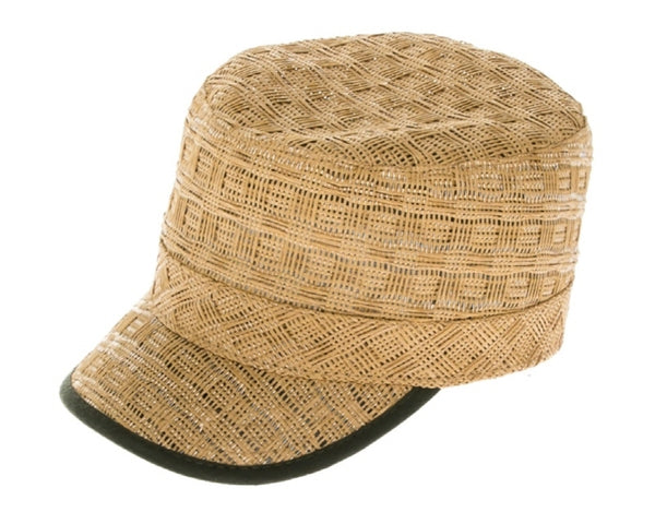 A692-PATTERN STRAW CADET CAP