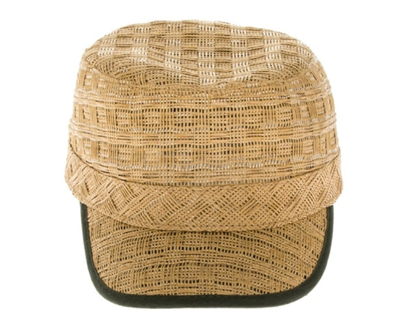 A692-PATTERN STRAW CADET CAP