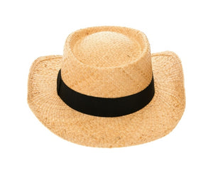 A700-RAFFIA GAMBLER HAT