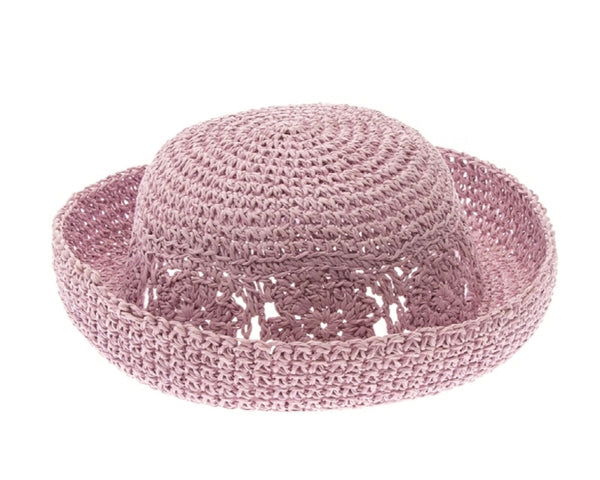 A701-CHILD'S STRAW CROCHET HAT