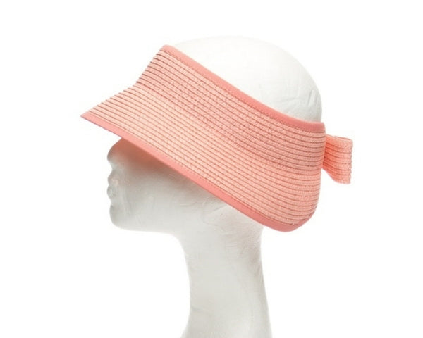 A737-KID'S STRAW VISOR W/ BOW