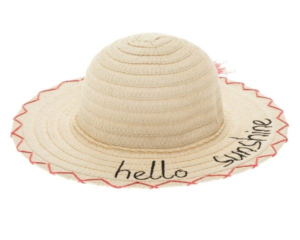 A740-KIDS SUN HAT - HELLO SUNSHINE