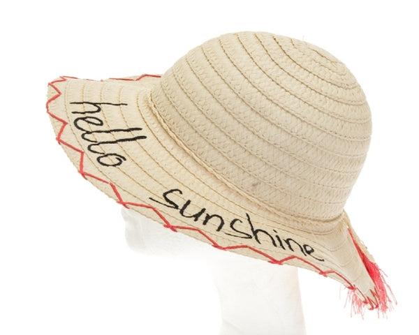 A740-KIDS SUN HAT - HELLO SUNSHINE