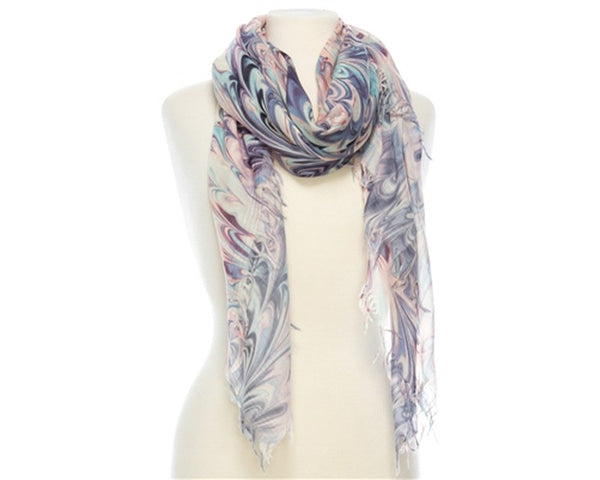 A832-PAINT PATTERN COTTON SCARF