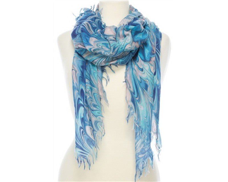 A832-PAINT PATTERN COTTON SCARF