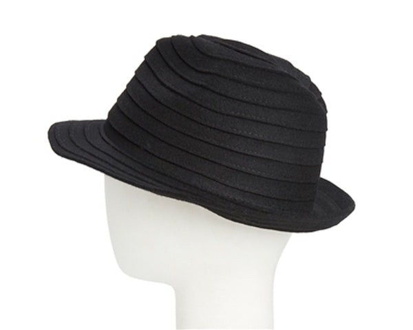 A117-FELT FEDORA DRESS HATS - SPIRAL STYLE