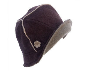 A432-LAMBSWOOL CLOCHE WITH PIPING