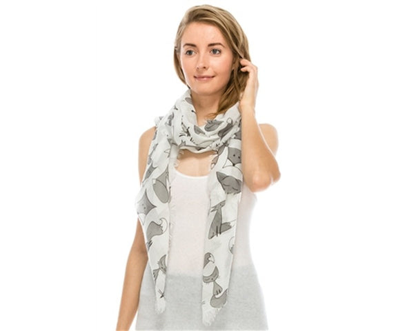 A831-FOX COTTON SCARF