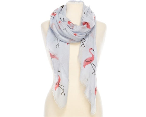 A812-FLAMINGO COTTON SCARF