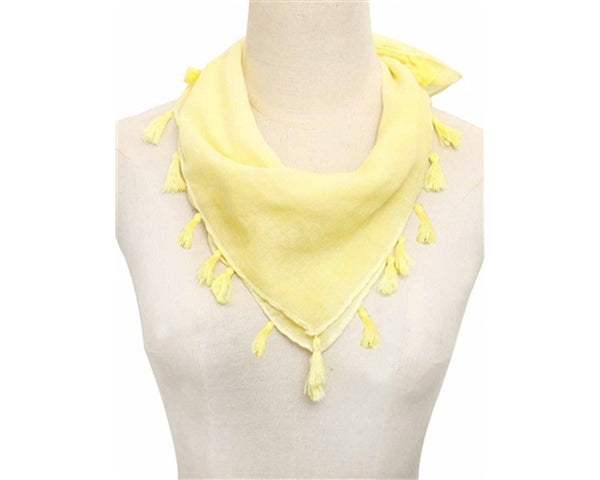 A783-STONEWASHED SQUARE SCARF W/ TASSELS- 13 COLORS!