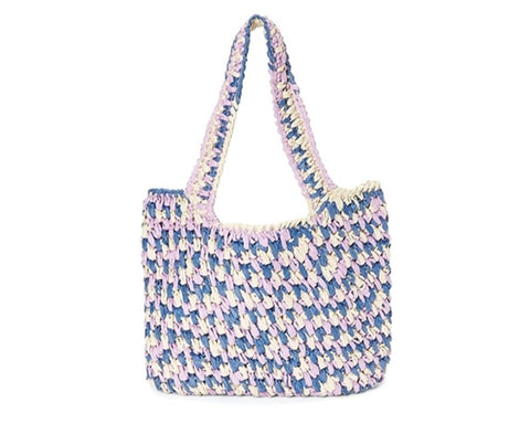 A907-MULTICOLOR STRAW PURSE