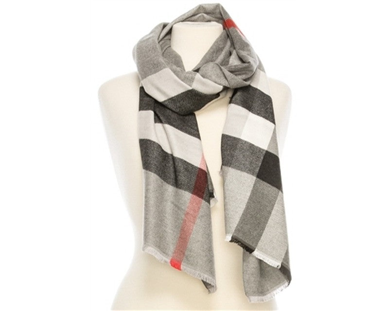 A779-PLAID CASHMERE BLEND SHAWL