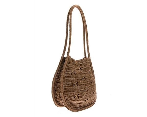 A942-OVAL CROCHET SHOULDER BAG