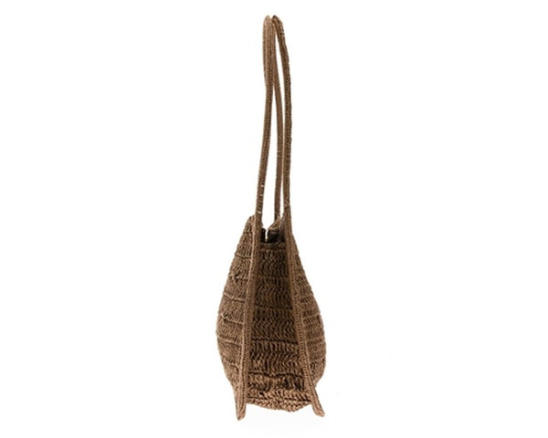 A942-OVAL CROCHET SHOULDER BAG