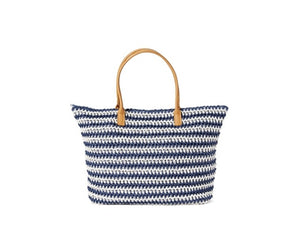 A896-CROCHETED STRAW SUMMER TOTE BAG