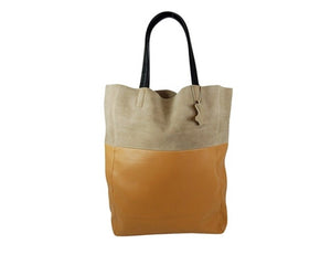 A935-SUEDE TOP TOTE BAG