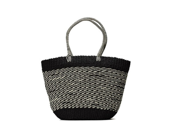 A892-MIXED COLOR STRAW BEACH TOTE