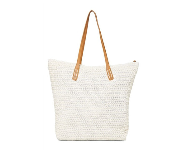 A889-EMBROIDERED BEACH BAGS - HELLO SUNSHINE TOTE