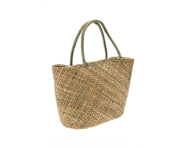 A875-HANDWOVEN SEAGRASS TOTE BAG