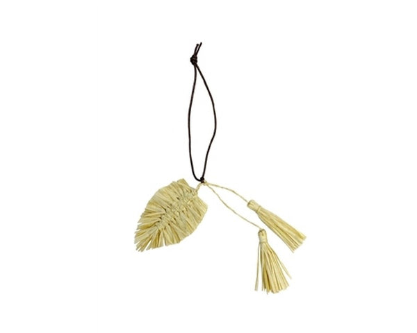 A873-LEAF SHAPE STRAW TASSELS