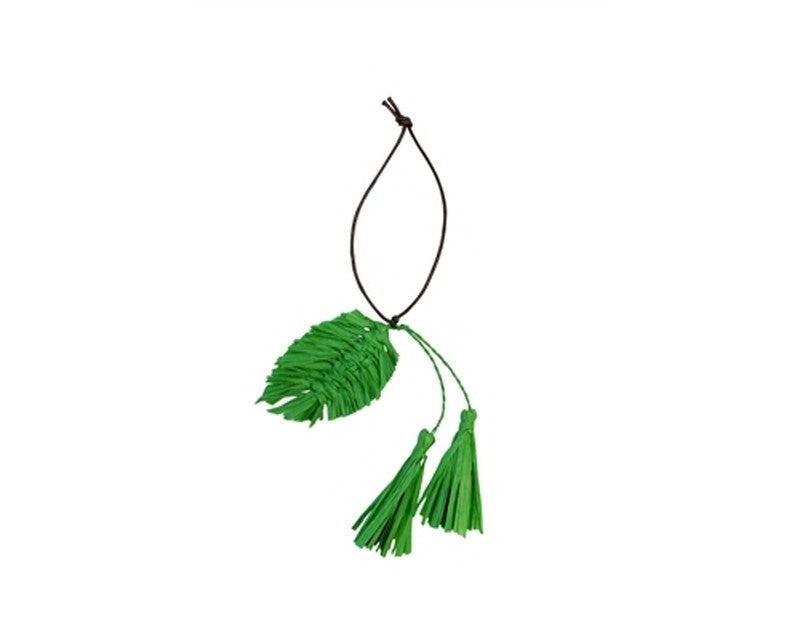 A873-LEAF SHAPE STRAW TASSELS