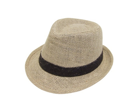 A738-CHILD'S HEMP FEDORA