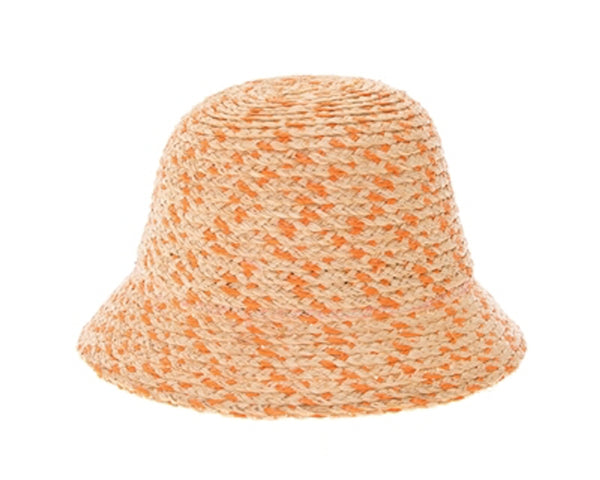 A503-RAFFIA STRAW BUCKET HAT