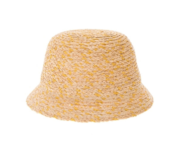 A503-RAFFIA STRAW BUCKET HAT