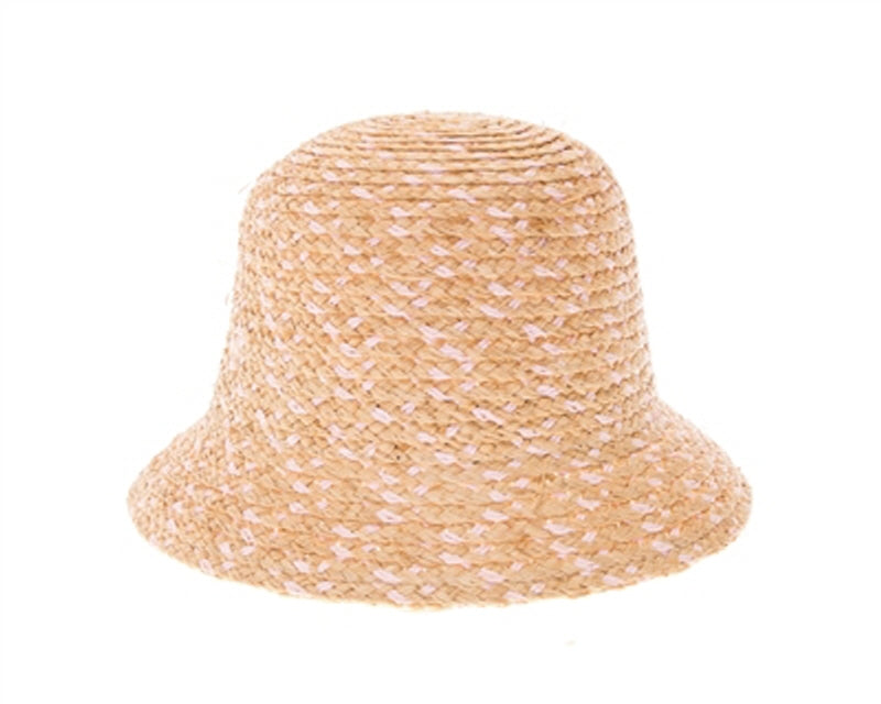 A503-RAFFIA STRAW BUCKET HAT